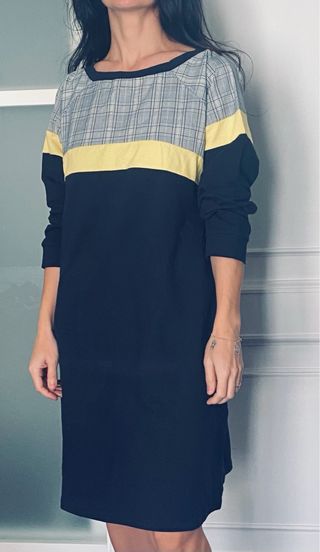 Abito Martino Midali blu e giallo