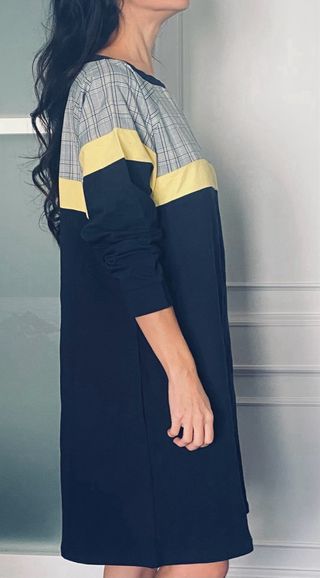 Abito Martino Midali blu e giallo