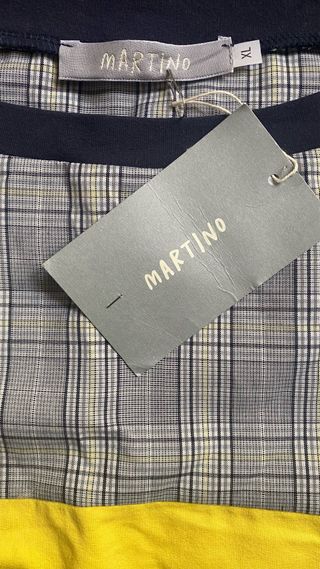 Abito Martino Midali blu e giallo