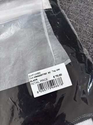 Sciarpa John Richmond Nera e Bianca