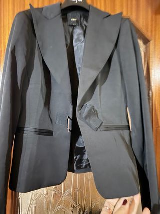 Blazer Pinko nero con cintura