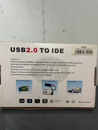Adaptador USB 2.0 a IDE