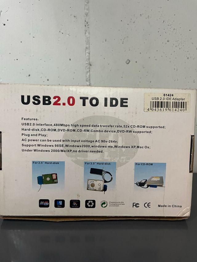 Adaptador USB 2.0 a IDE