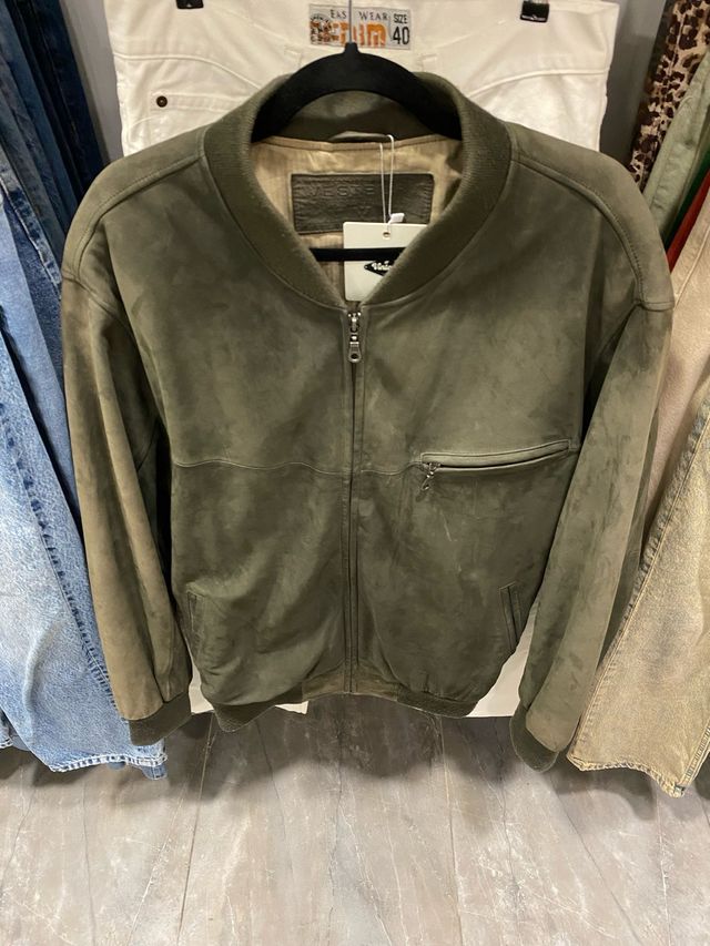 Chaqueta Piel Westbury Verde Oliva