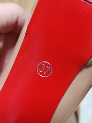 Tacones Aguja Beige Talla 37 Nuevos