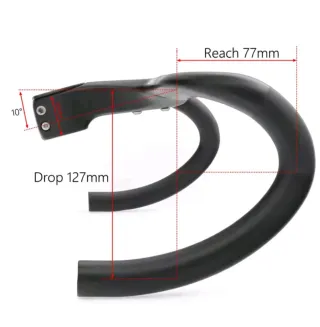 Manillar carbono integrado 40x120