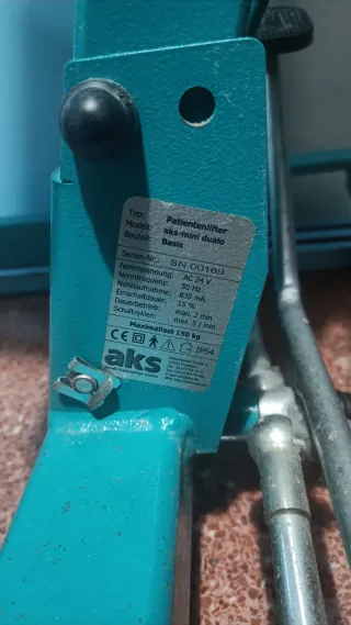 Grua ortopédica bipedestación, elevación, traslado