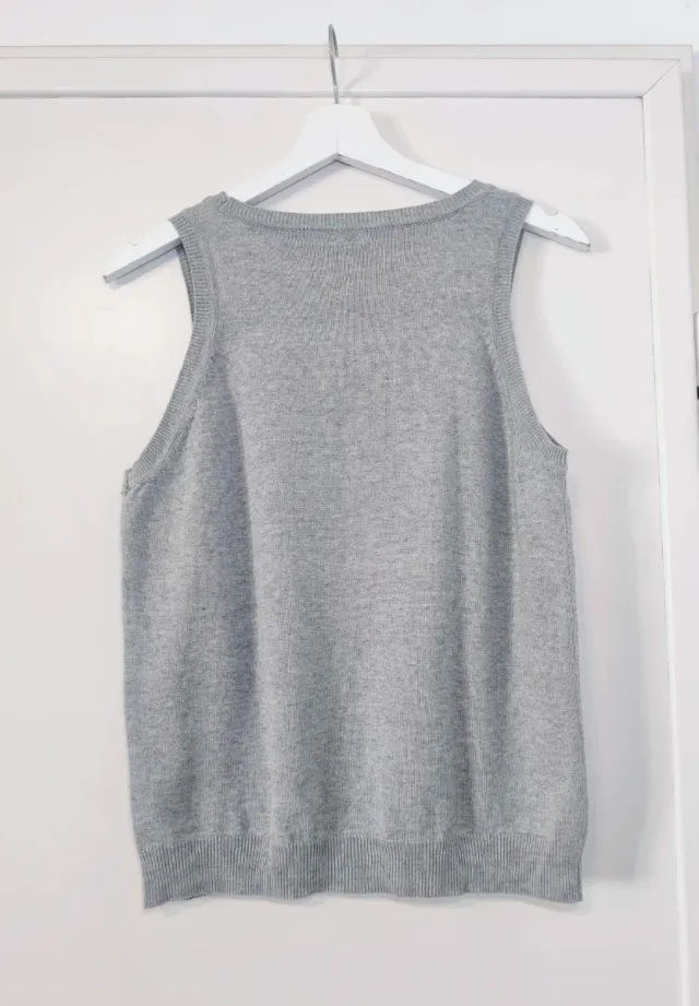 Chaleco In Extenso Cuadros Talla L