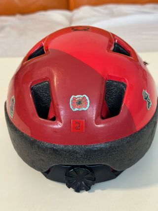 Casco Bicicleta Niño Rojo Talla XS