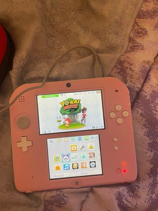 Nintendo 2DS Rosa + Cargador