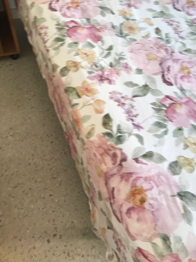 Funda Nórdica 1.60 Flores Rosas y Azules