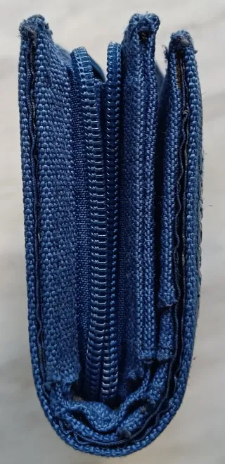 Portafoglio Baci & Abbracci vintage blu