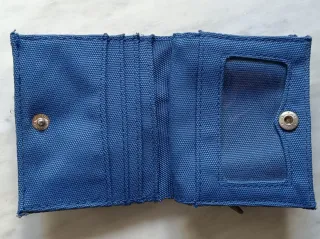 Portafoglio Baci & Abbracci vintage blu