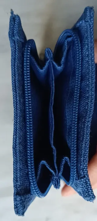 Portafoglio Baci & Abbracci vintage blu