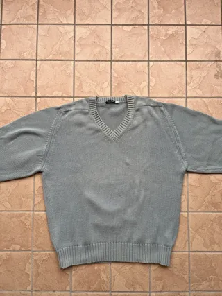 Maglione uomo Mad's V-neck cotone grigio M