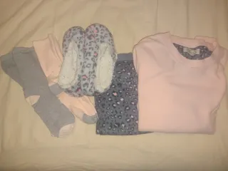 Pijama afelpado, rosa y leopardo gris, Love Lounge