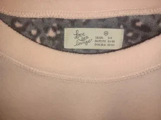 Pijama afelpado, rosa y leopardo gris, Love Lounge