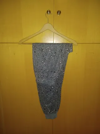 Pijama afelpado, rosa y leopardo gris, Love Lounge