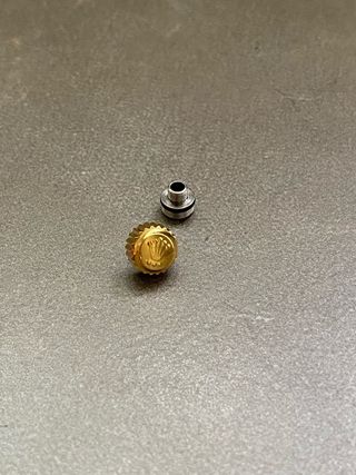 Corona para reloj Rolex Acero inoxidable dorada