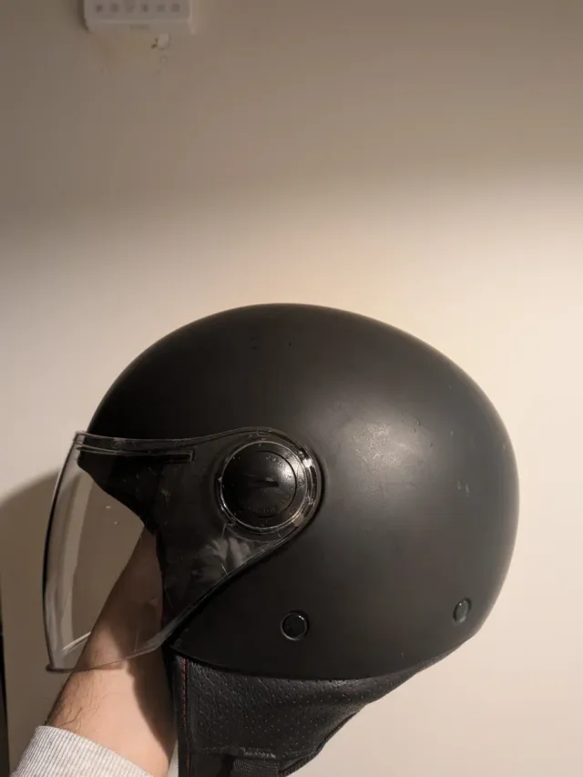 Casco Moto Jet Talla S Negro