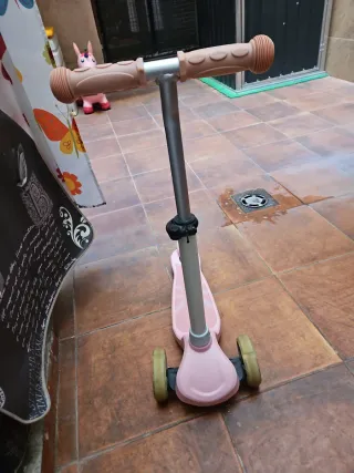 Patinete infantil 3 ruedas rosa