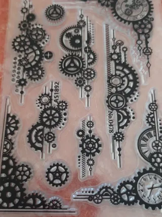 Conjunto Carimbos Steampunk Industrial