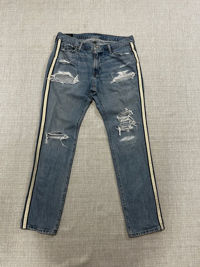 Vaqueros Abercrombie Talla 34 Rasgados