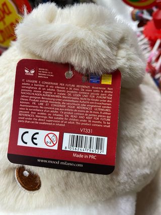 peluche orsetto pelosino e morbidoso