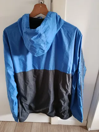 Chaqueta Adidas Talla L Azul y Gris