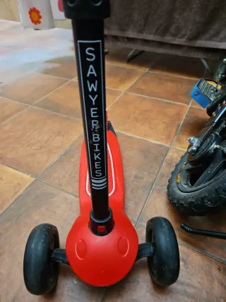 Patinete 3 ruedas rojo