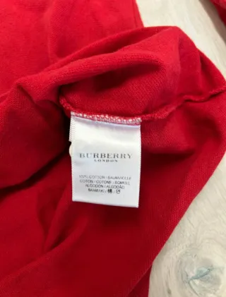 Maglia Burberry Uomo Rossa Taglia XL