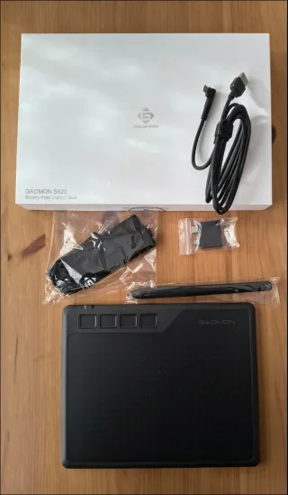 Tableta Gráfica Gaomon S620 Batería Libre