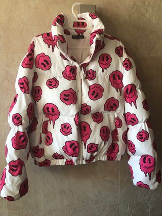 Cazadora SHEIN Talla M Estampado Smiley