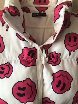 Cazadora SHEIN Talla M Estampado Smiley