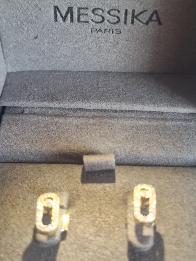 Pendientes Messika Oro750 con diamantes
