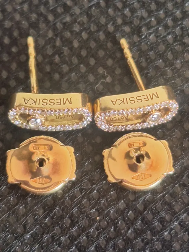 Pendientes Messika Oro750 con diamantes