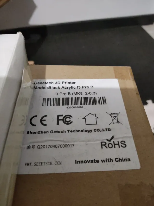 Impresora 3D Geeetech i3 Pro B Negra DIY