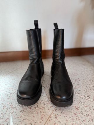 Stivaletti Chelsea STAUD Palamino boots Pelle Nera