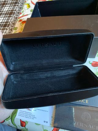 Custodia per occhiali Versace originale + spugna