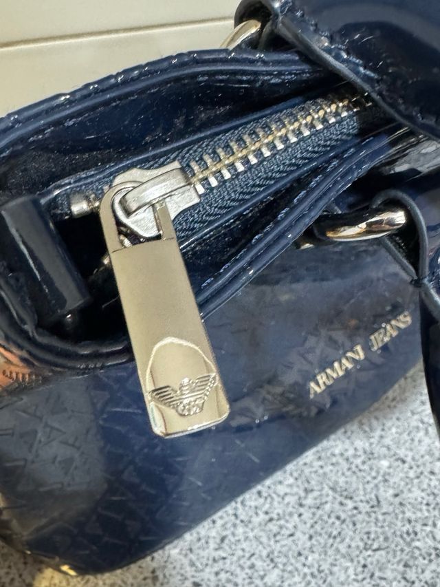 Bolso Armani Jeans Azul Charol