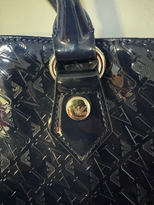 Bolso Armani Jeans Azul Charol