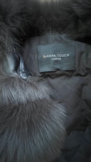 Pelliccia di volpe colore grigio scuro taglia S/M,