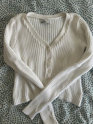 Jersey Hollister Blanco Talla XS