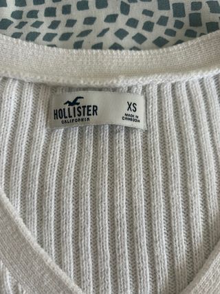 Jersey Hollister Blanco Talla XS