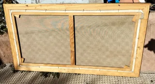 Antiguo óleo sobre lienzo grande