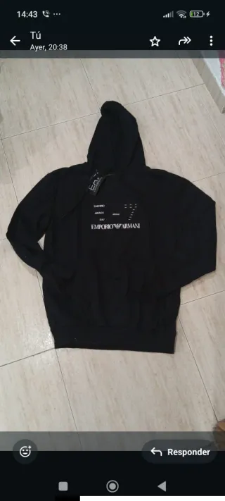 Sudadera Emporio Armani Negra