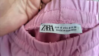Pantalón Zara Rosa Talla S