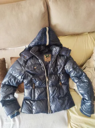 Plumas Anorak Mujer Azul