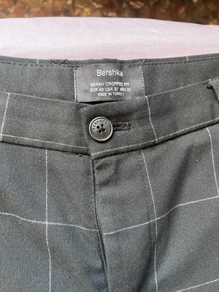 Pantalón de vestir Bershka cuadros