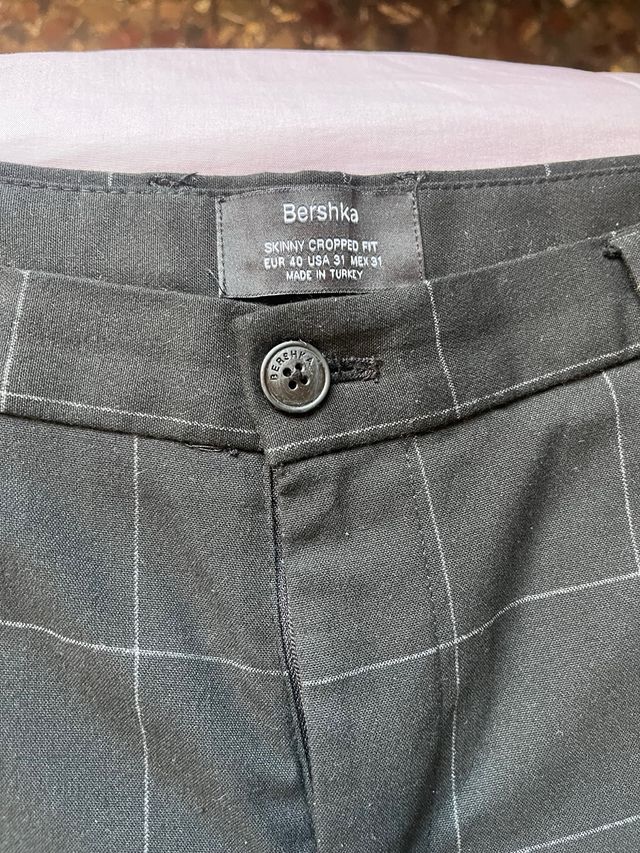 Pantalón de vestir Bershka cuadros